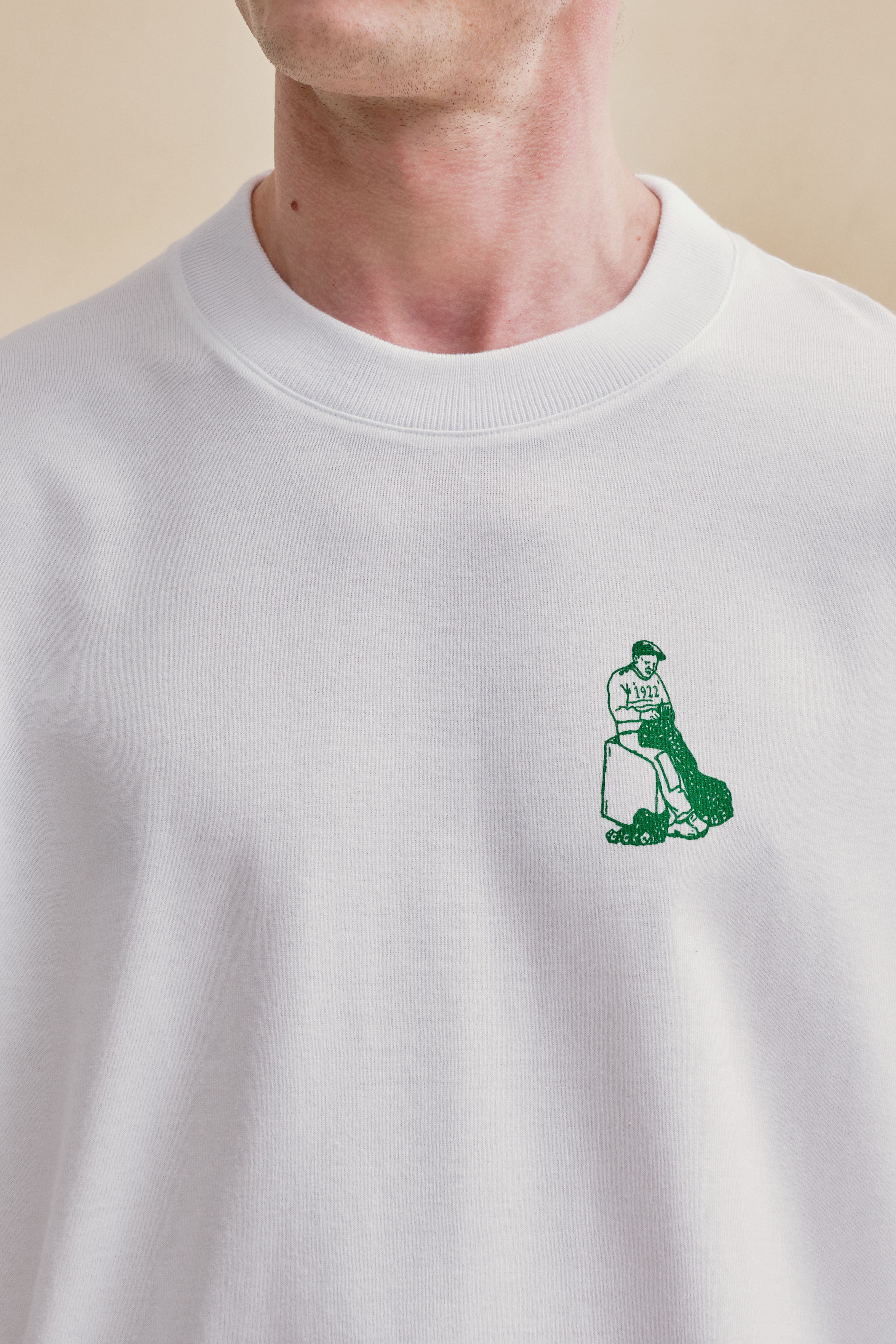 T-shirt Andy sérigraphié blanc - Image 3