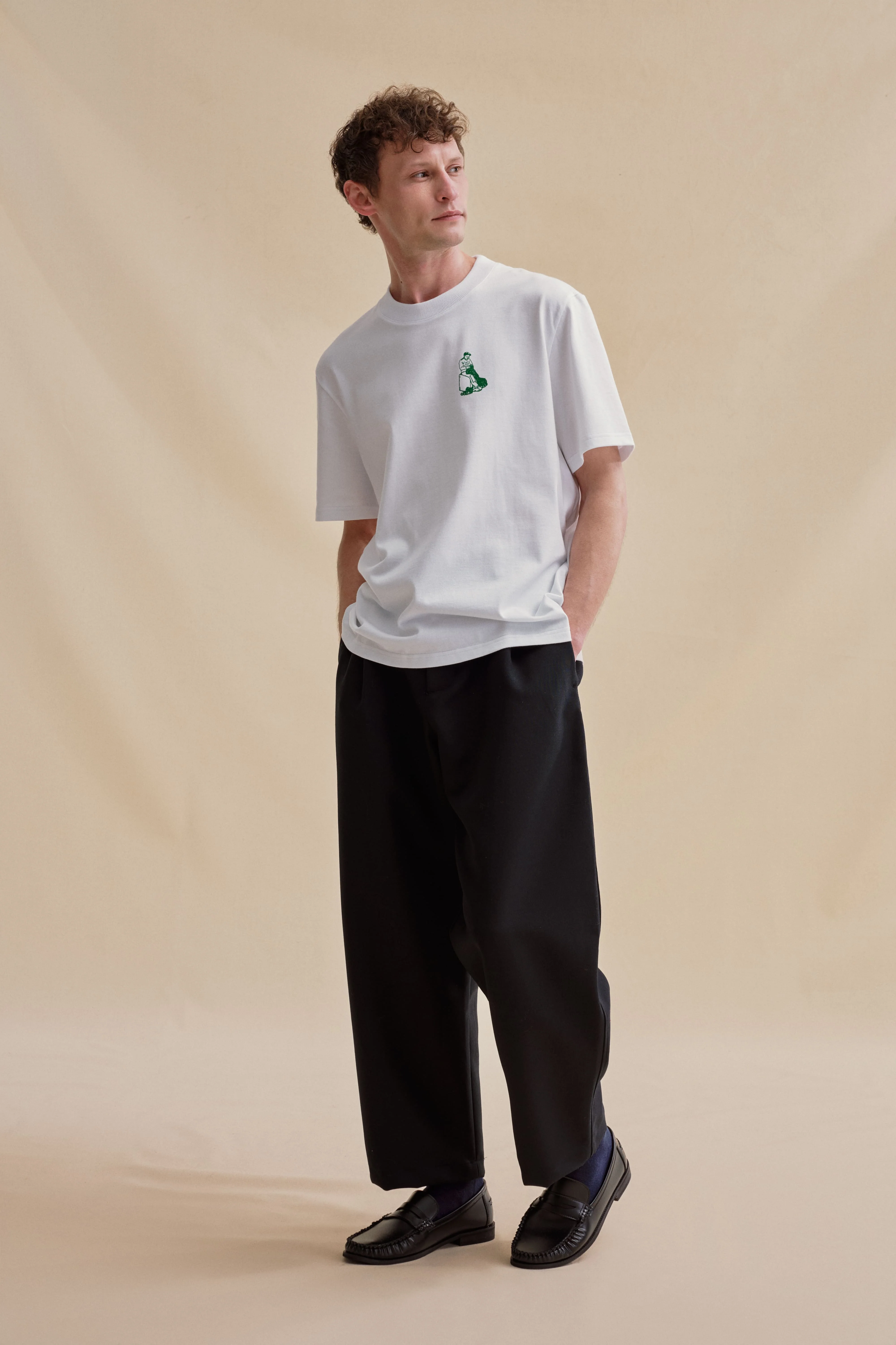 T-shirt Andy sérigraphié blanc - Image 4