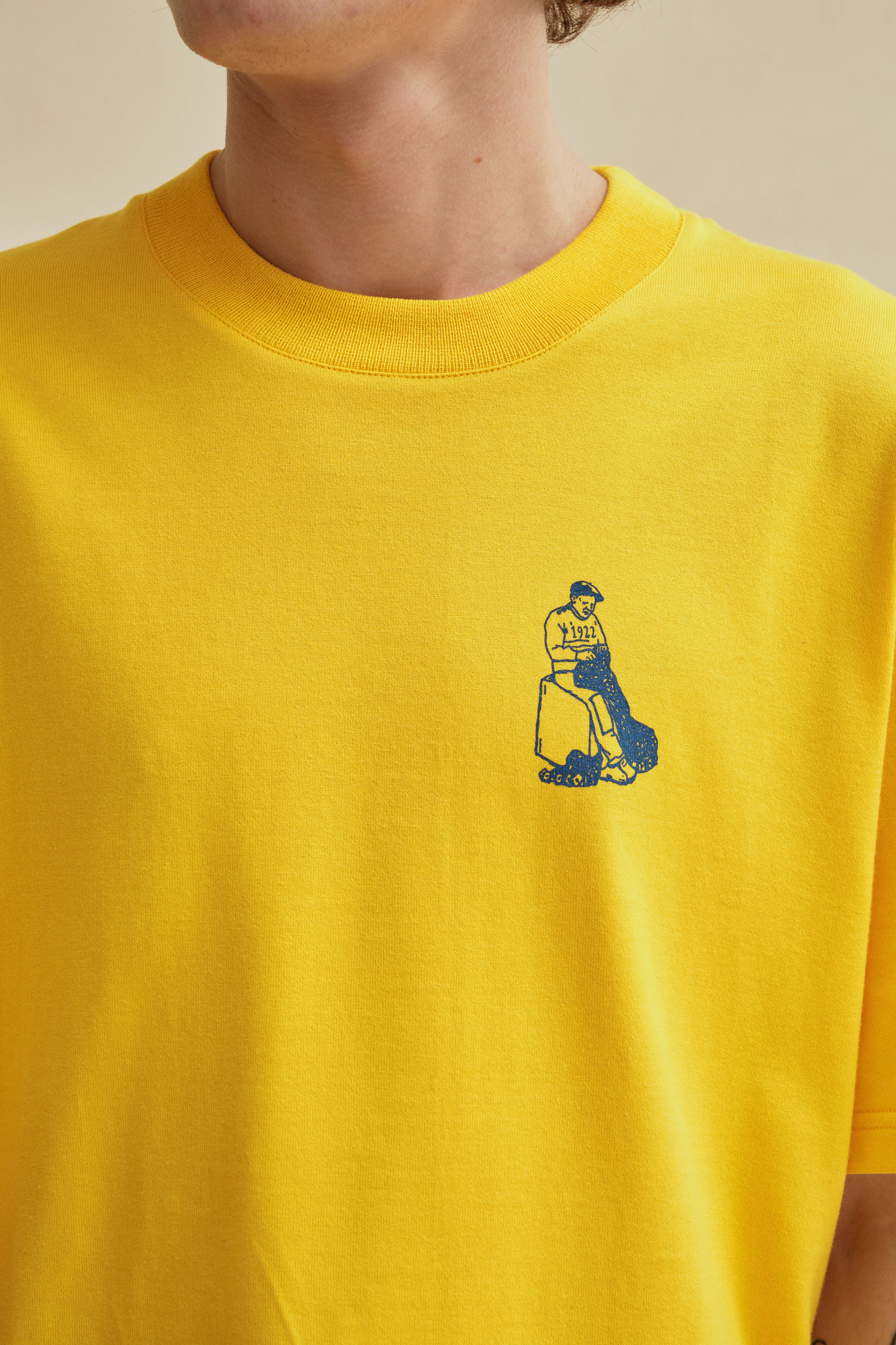 T-shirt Andy sérigraphié jaune - Image 3