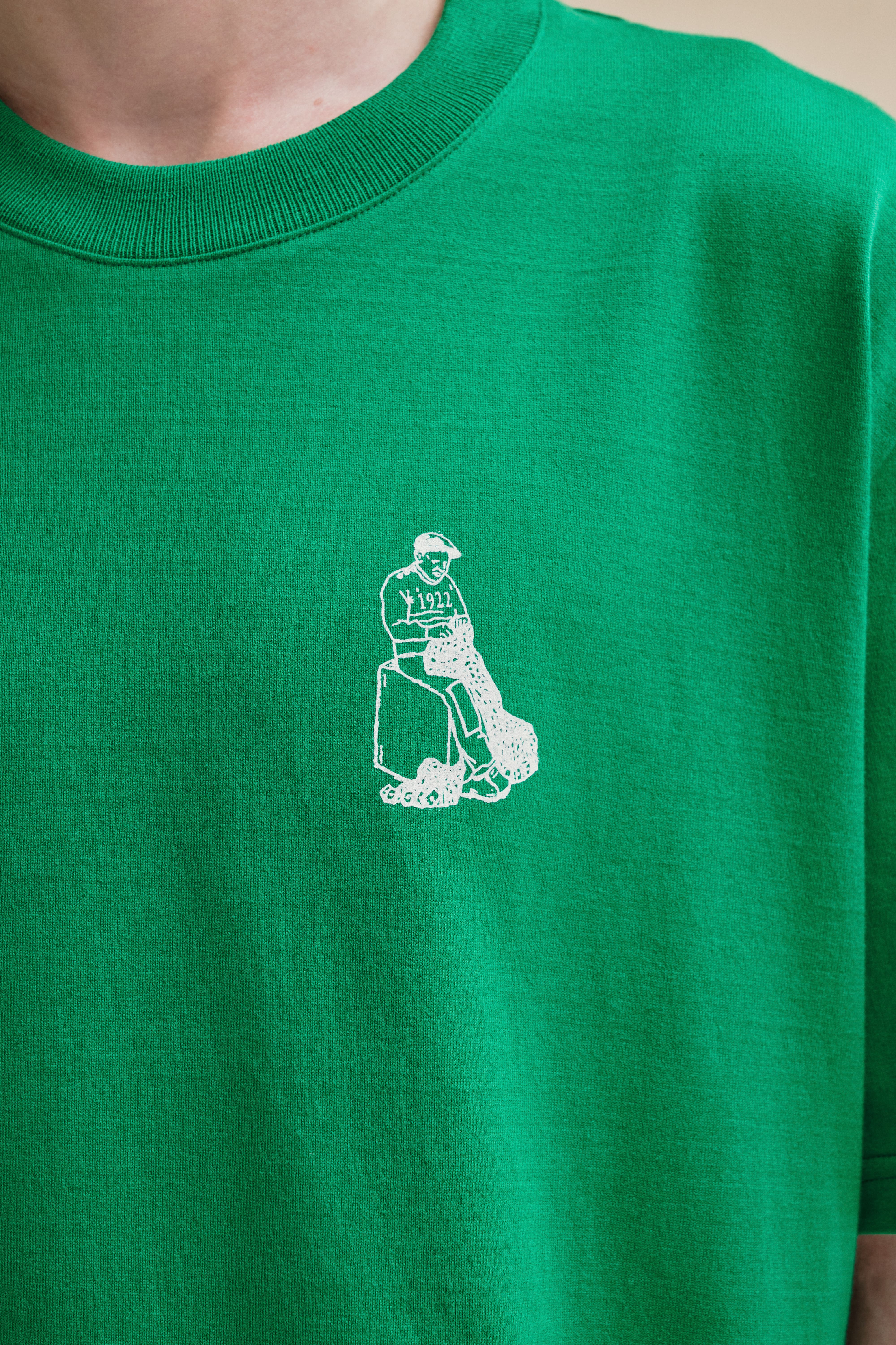 T-shirt Andy sérigraphié vert - Image 3