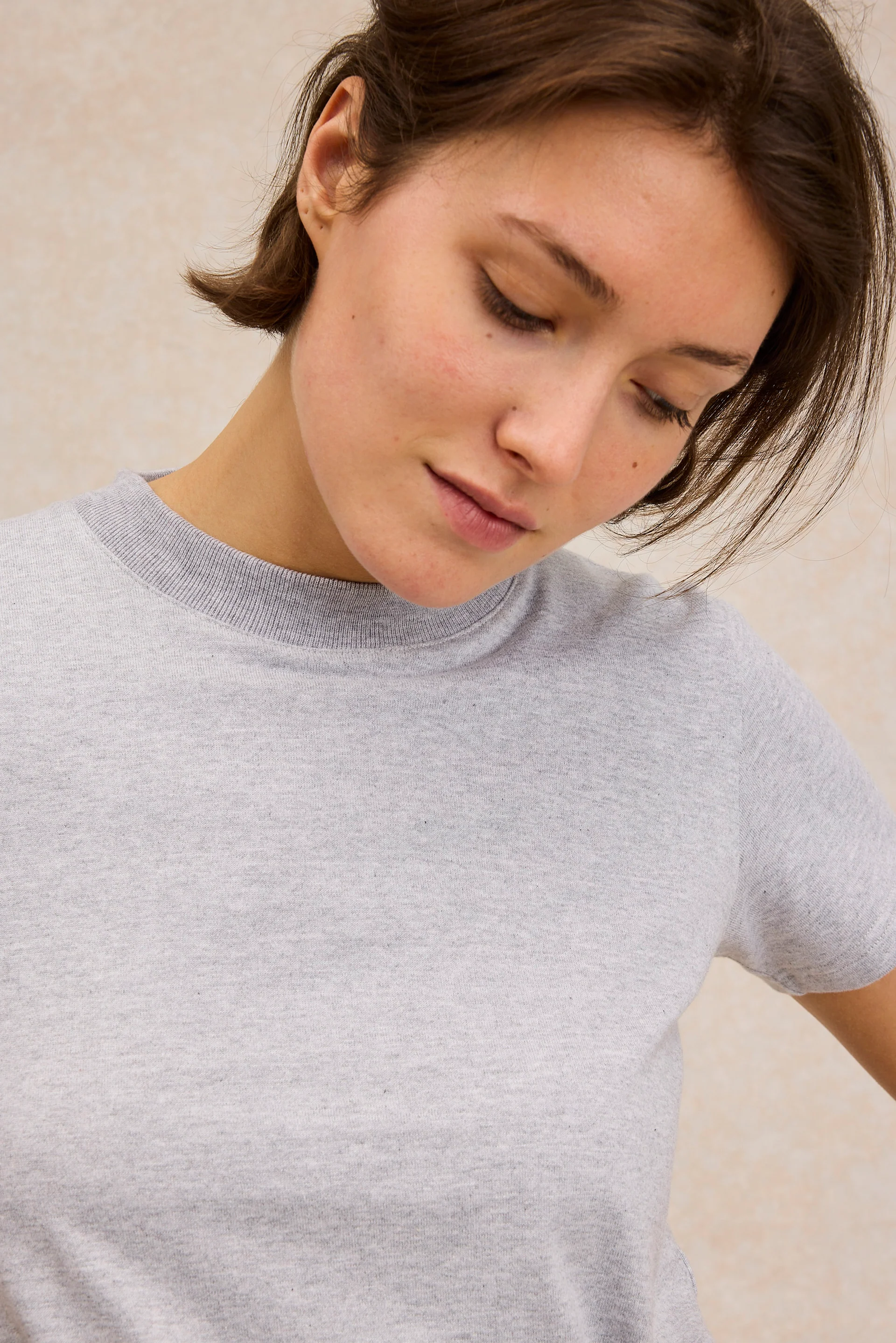 T-shirt Vic gris clair - Image 2