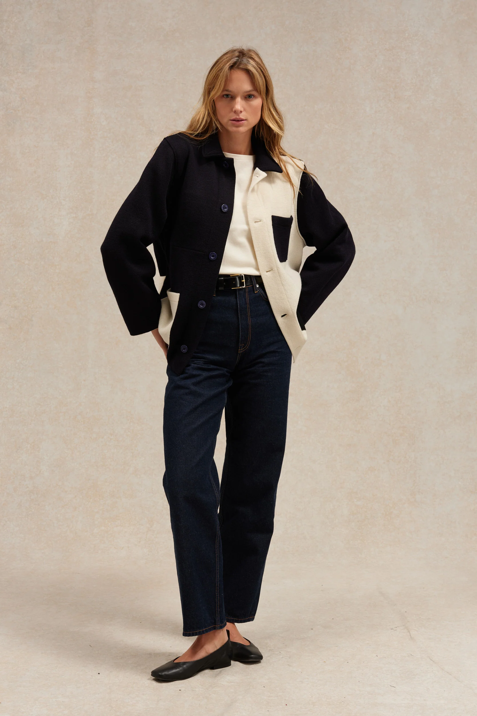 Veste de travail femme en maille Milano - Le Minor x Le Laboureur - Image 3