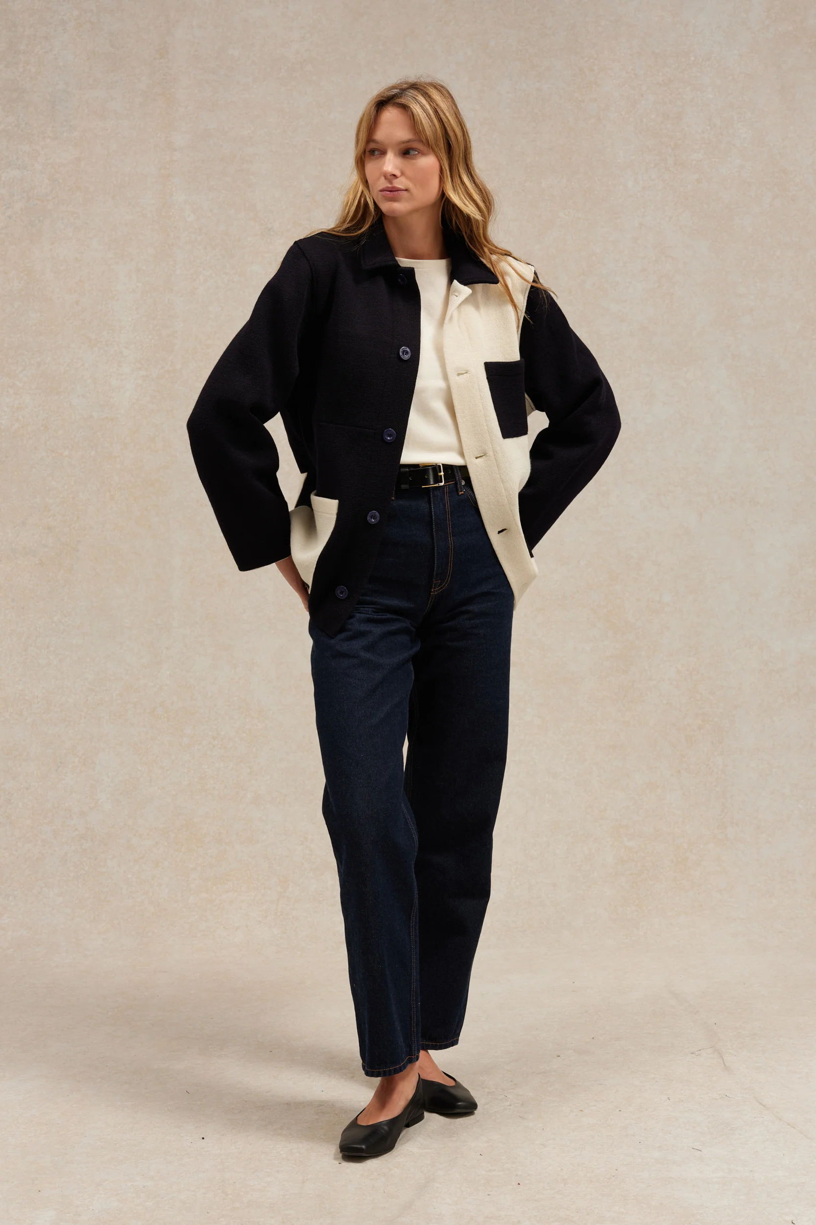 Veste de travail femme en maille Milano - Le Minor x Le Laboureur - Image 4